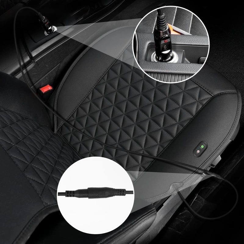 LUSRAIT Universal Seat Cushion, Comfortable Seat Cover with Full Back Support in Winter - Image 4